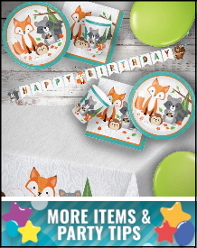 Woodland Animal Party Supplies, Decorations, Balloons and Ideas